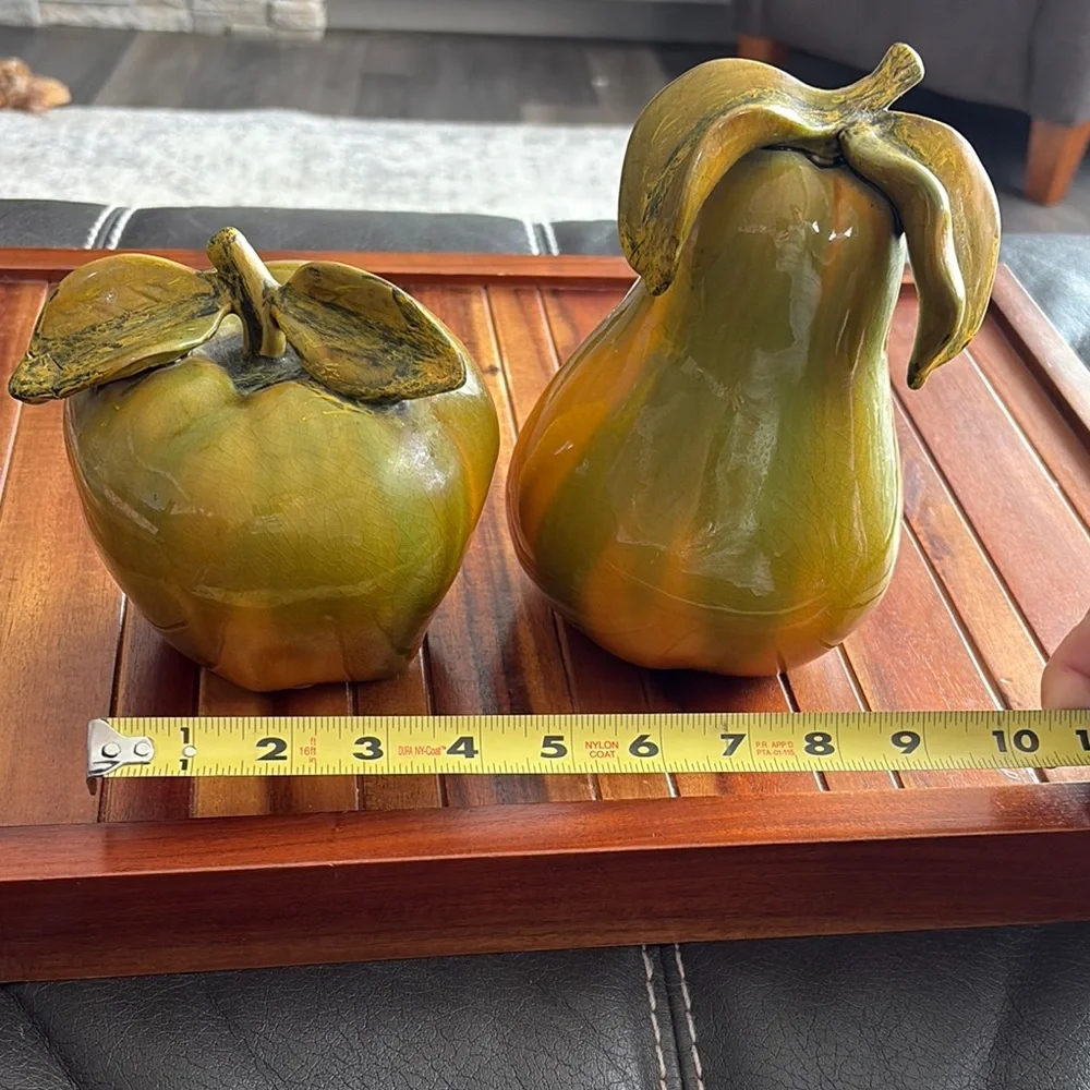 MCM Large Yellow Green Ceramic Fruit Set